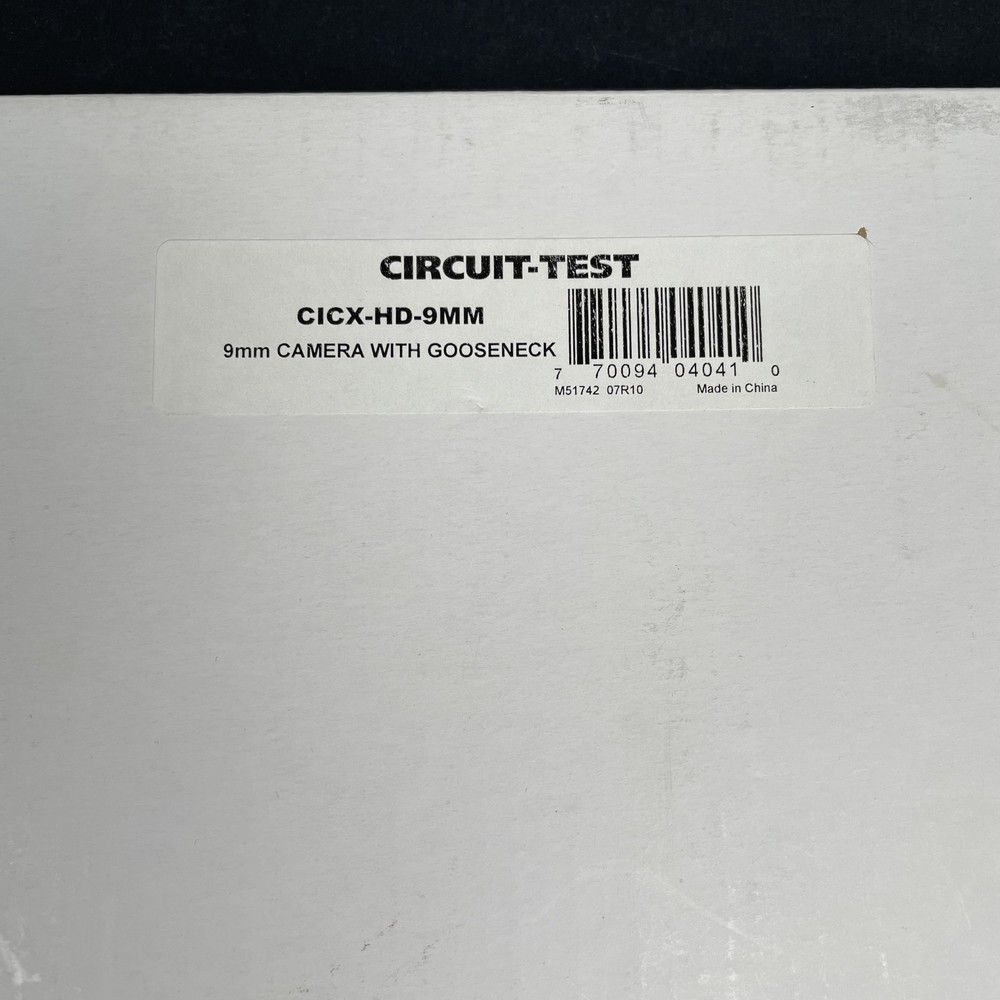 Circuit-Test CICX-HD-9mm Aardvark Camera W/Gooseneck UNTESTED AF (may work fine)