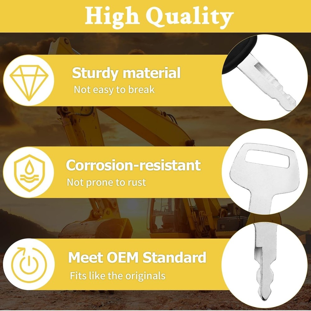 Heavy Equipment Key Set Construction Ignition Keys Excavator Loader Backhoe 42pc