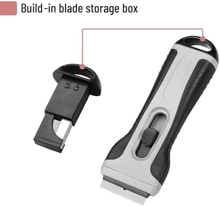 Retractable razor blade scraper tool set