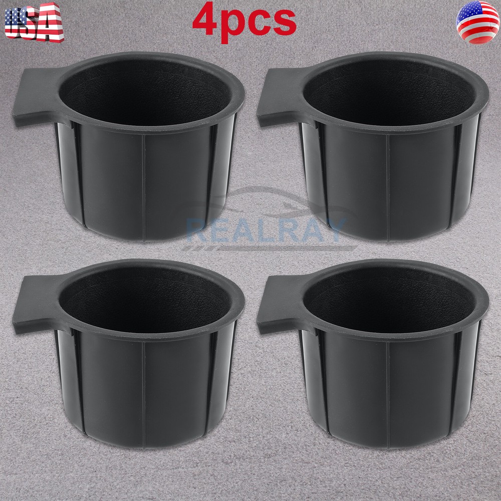 NEW For Ford Super Duty 2011-2016 Cup Holder Rubber Insert PAIR SET 4 Console
