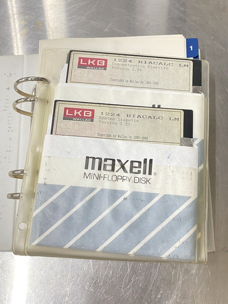 LKB 1224 RiaCalc LM Gamma Counter Computer Program - Users Guide / Manual