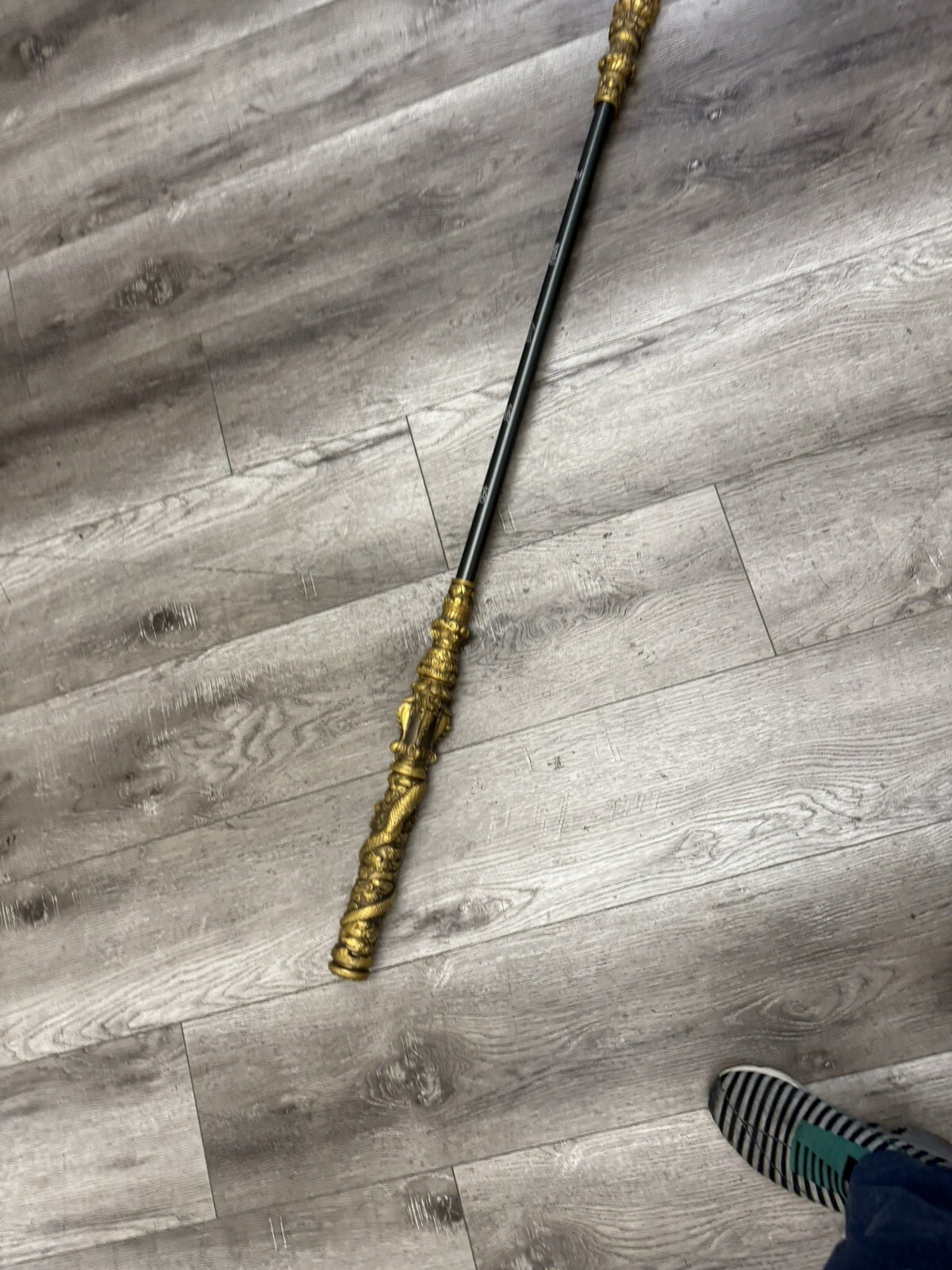 Monkey King Staff 53” Kungfu Gold Metal Wushu Sticks 1:1