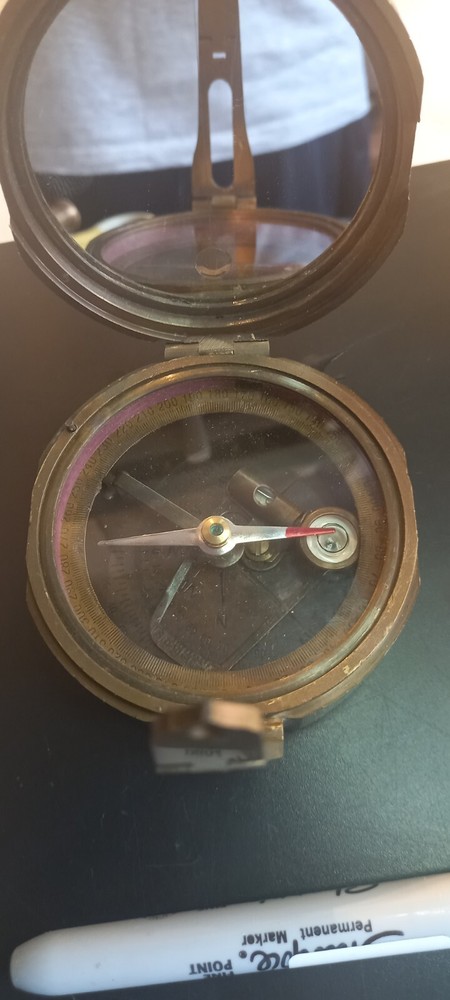 BUNDLE, Nautical Brass Brinton Compass MK1 1914.+ Unknown Compass+ Marine Teles