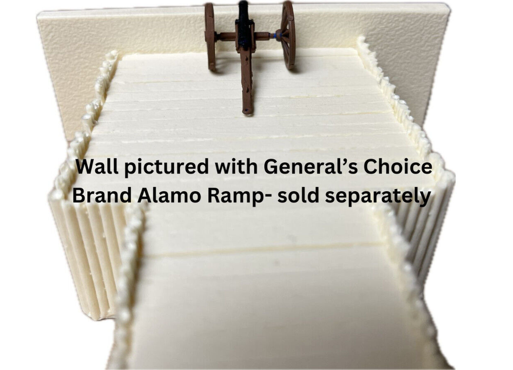 Alamo Outer Compound Wall 1/72 Scale (4pcs) Diorama, Gaming