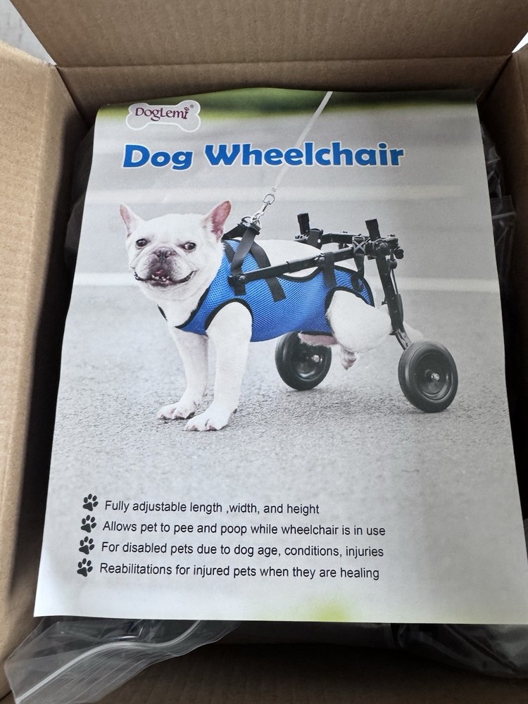 Medium Dog Wheelchair NEW Blue