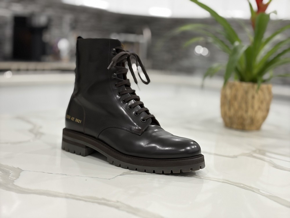 common projects Men’s combat Boot Brown Size 42