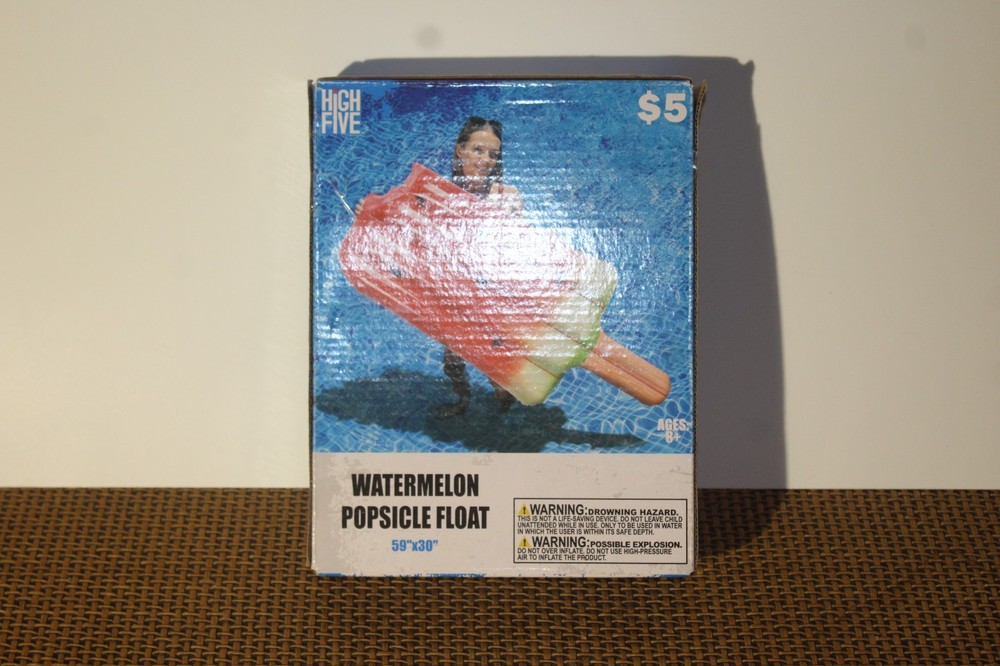 NIB High Five Watermelon Popsicle Inflatable Pool Float 59"x30" 2021