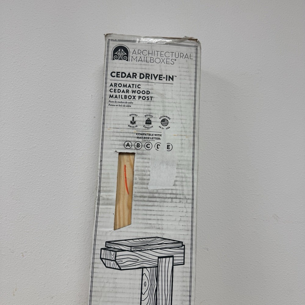 Architectural Mailboxes Cedar Drive-in Post Wood DPK000AM