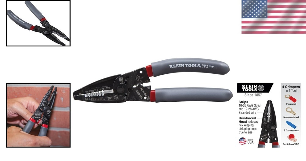 Versatile Klein Kurve Wire Stripper and Crimper - Perfect for Electrical Tasks