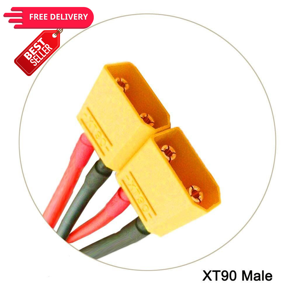 FLY RC 2pcs XT90 Plug Parallel Battery Connector Cable Style...