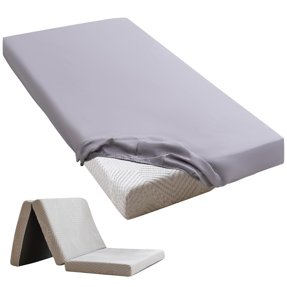 Queen Fitted Sheet Bottom Sheet Only Compatible with Milliard Trifold Mattres...