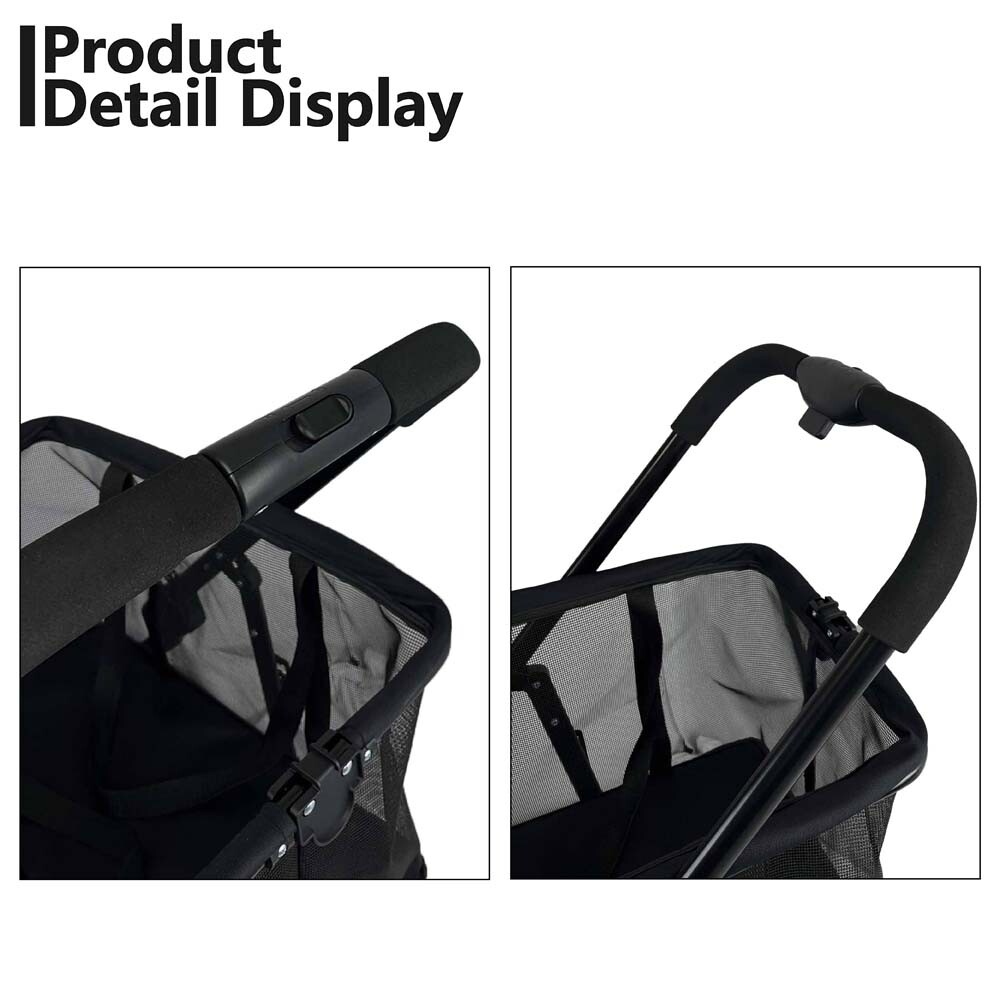 Collapsible Shopping Cart Utility Trolley Cart with Removable Tote&Swivel Wheels