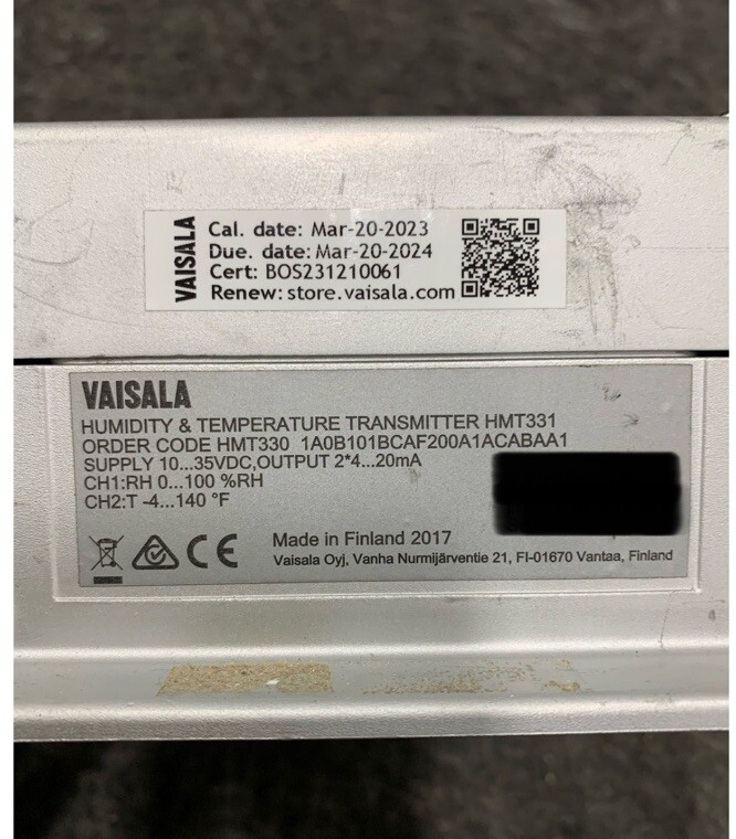 1PC VAISALA PTU301 11A01B1BCXB1A0A1AAB Sensor