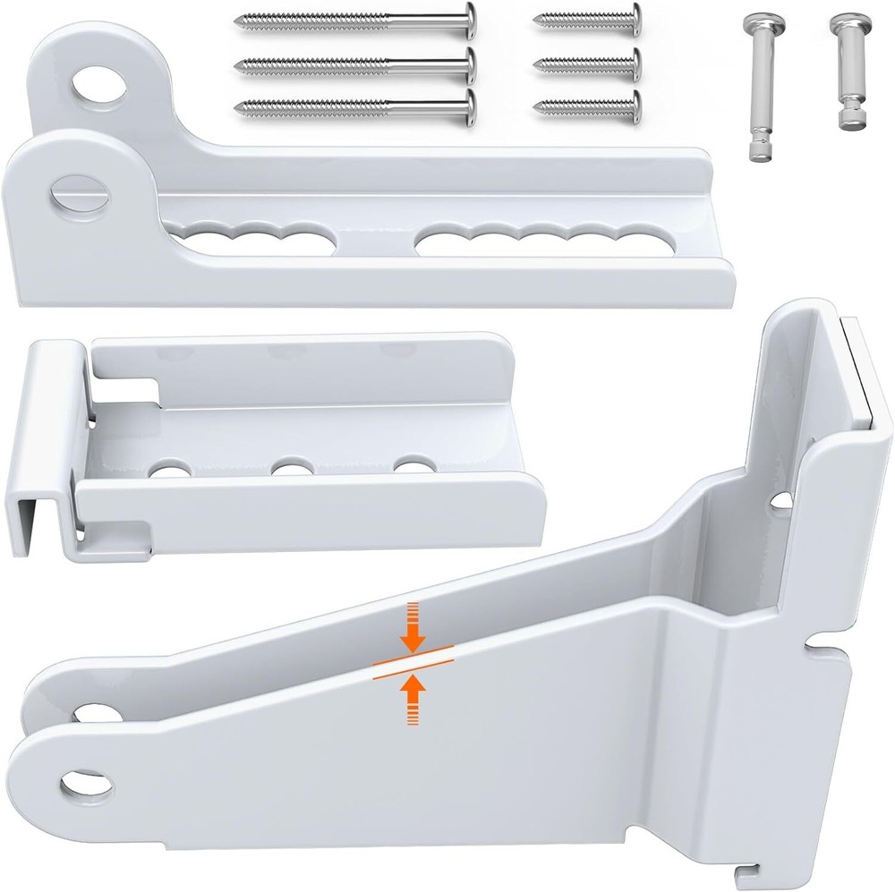 Reinforced Storm Door Closer Bracket Kit Compatible with Andersen, White