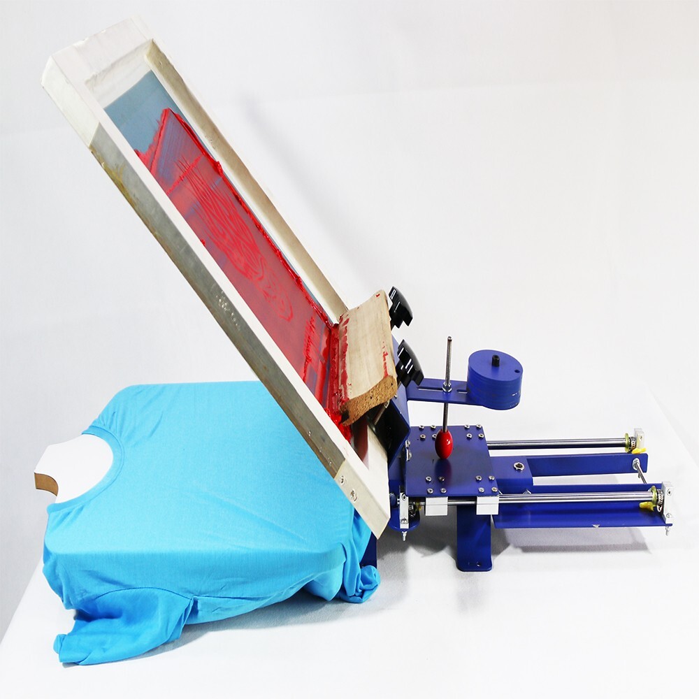 Desktop Fixed Screen-sliding Single Color T-shirt Screen Printing Press Machine