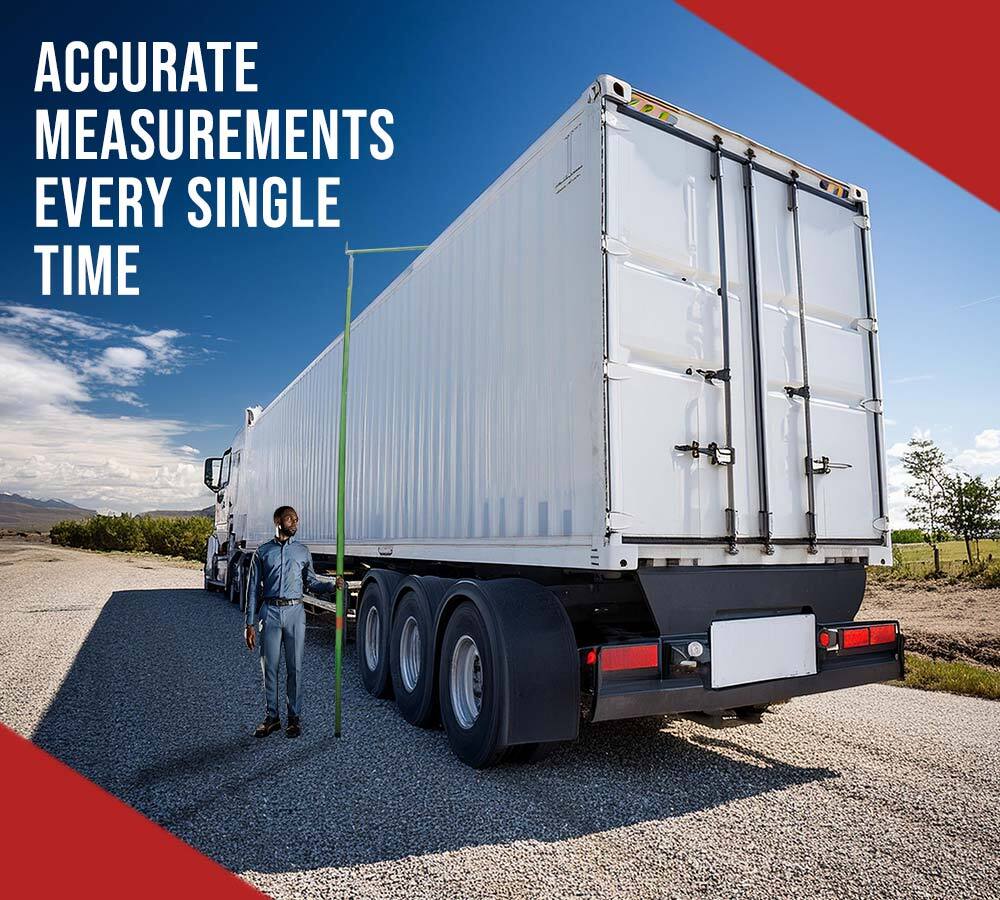 27' Load Height Measurement Stick w/ Telescopic Mechanism for Trucks & Trailer