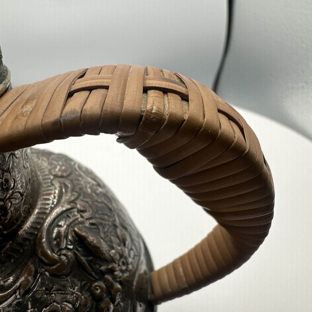 Antique E.G. Webster & Sons Repoussé Silver Plate Pitcher Figural Thermos