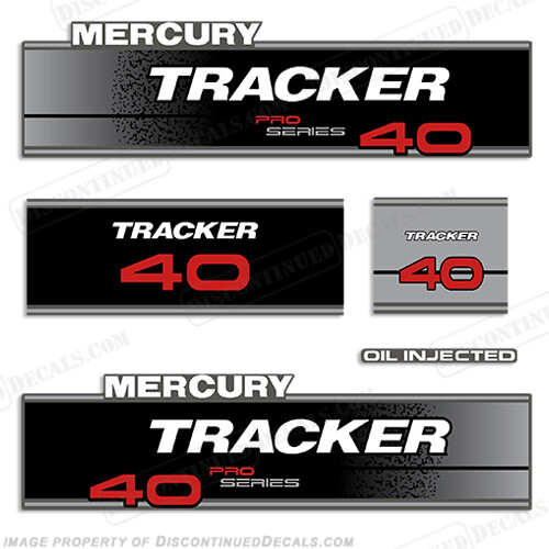 Fits Tracker 40hp Pro Series Engine Decal kit