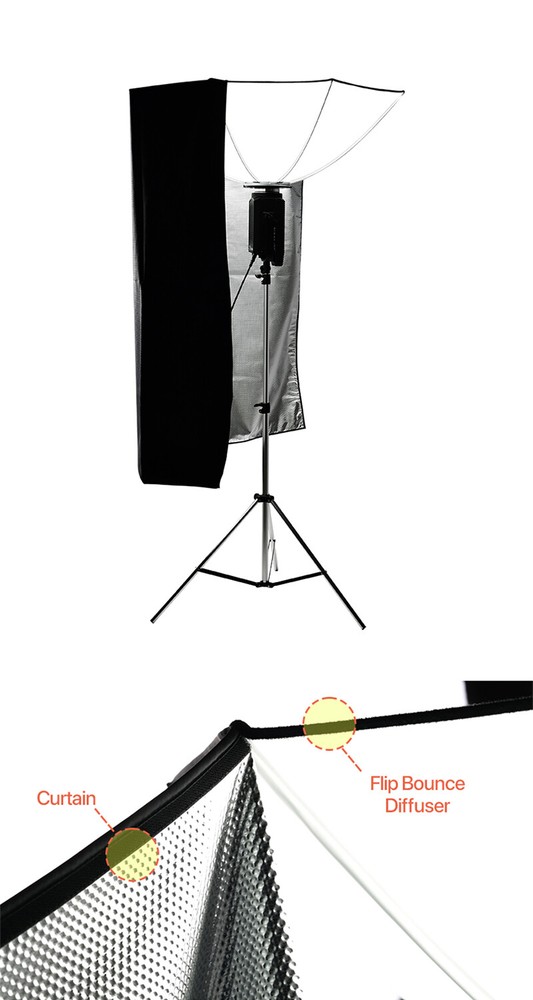 SMDV FLIP BOUNCE 44 w/ Bag /Studio Photography Top Light Diffuser Ceiling Effect