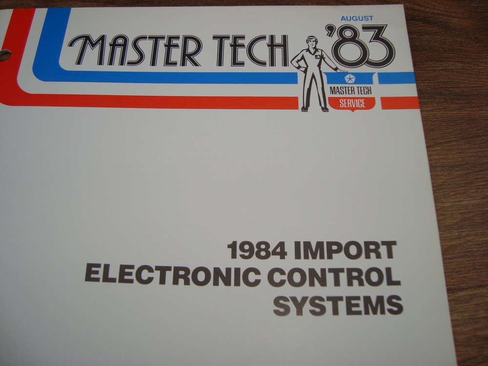 1983 August Chrysler Master Import Electronic Control Systems Booklet PWIO