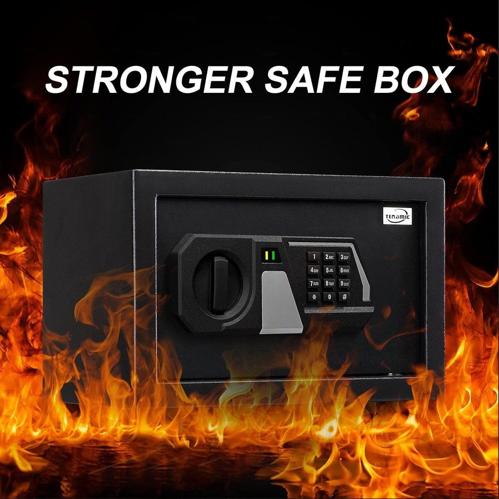 Tenamic Small Safe Box 0.4 Cuft Digital Lock