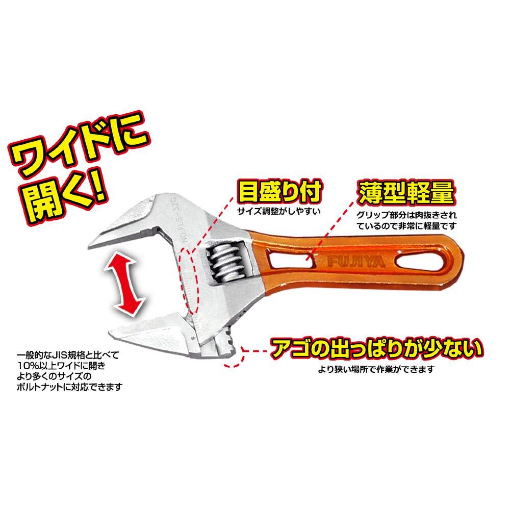 Tools Fls32gf Short Adjustable Wrench With Grip