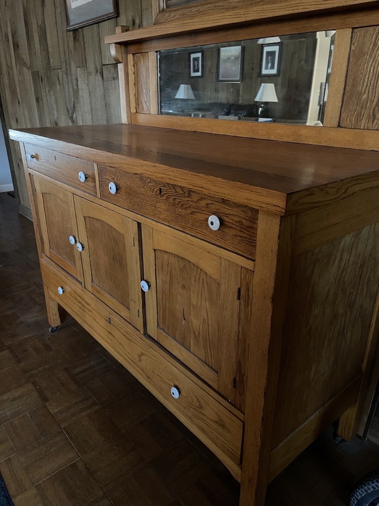 antique oak buffet sideboard