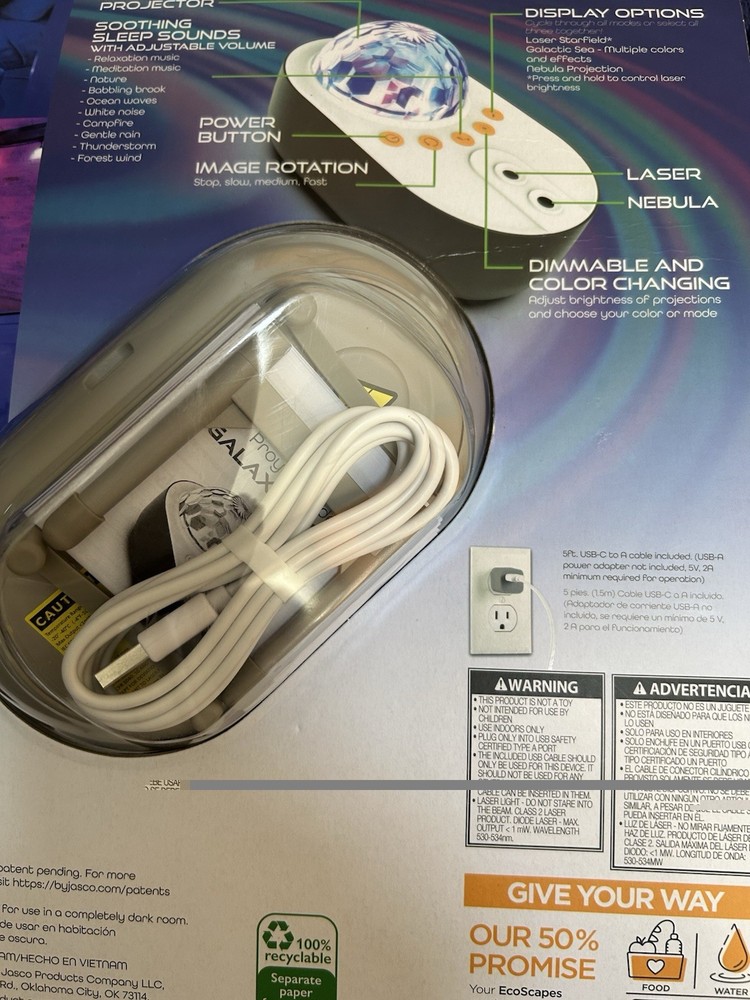 JASCO ECO SCAPES GALAXY WAVE Projector