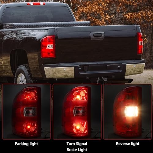 Right Tail light Assembly Compatible with Right (Passenger Side) Red Trim