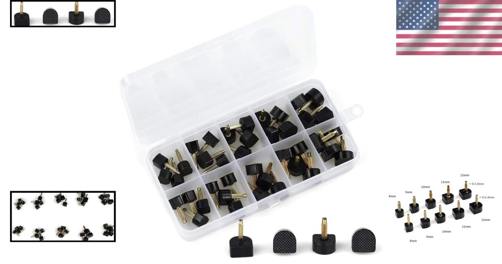 Essential Heel Tips Replacement Kit: 20 Pairs with Noise-Reducing Features