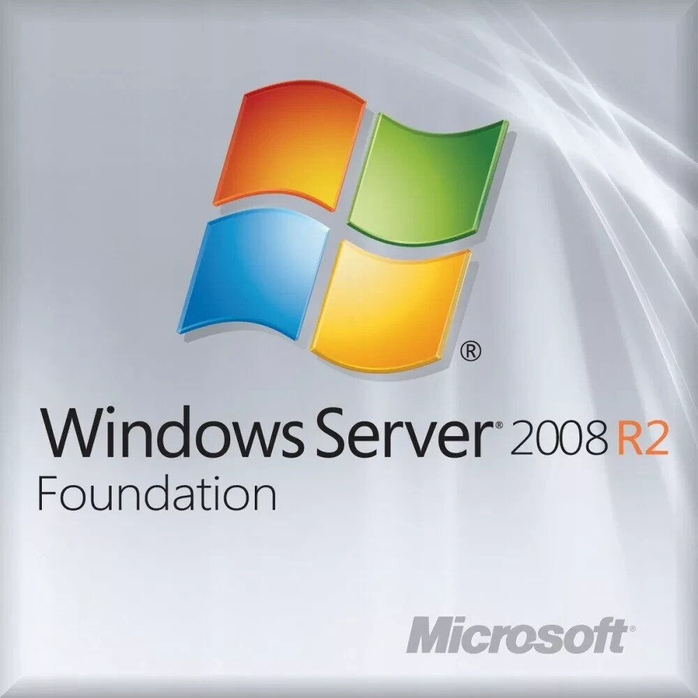 Windows Server 2008 R2 Foundation Full Version Install DVD w/ Product Key