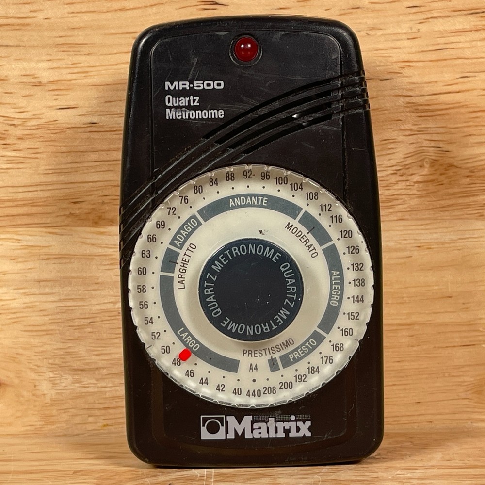 Matrix MR-500 Black Quartz Compact Metronome Visual Practice Assistance