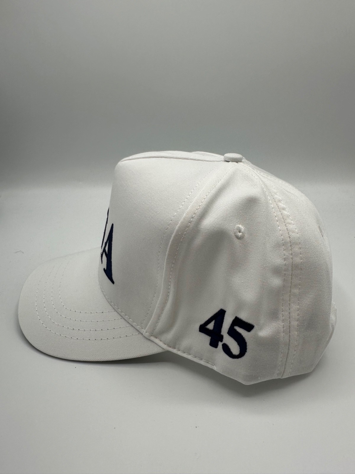 Official Trump USA 45 Cali Fame White Snapback Hat Cap