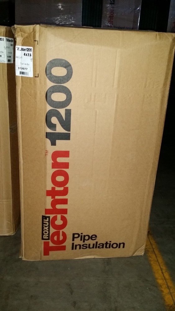 Roxul Techton 1200 Pipe Insulation  4"x2.5"  9.840 Linear ft