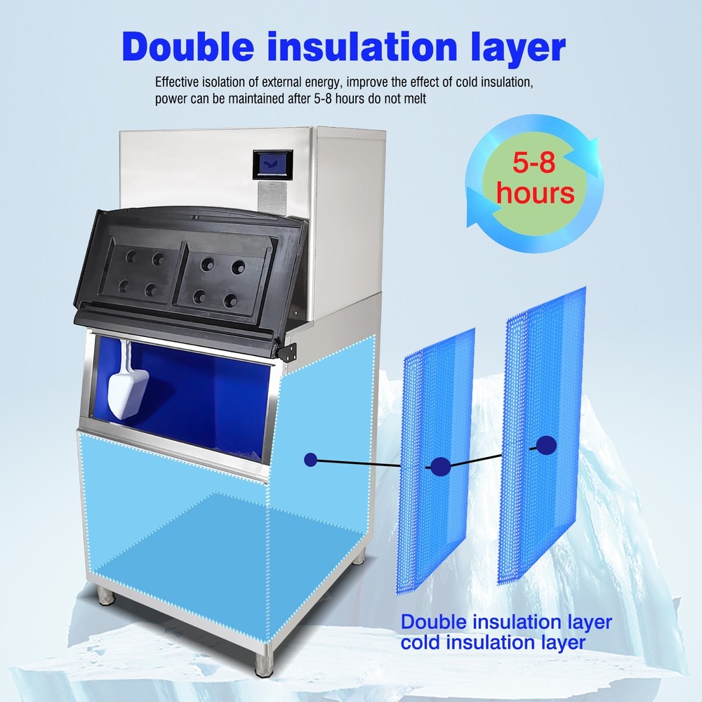 Commercial Cube Ice Machine Ice Maker Ice Cube Machine- 550 LBS/Day