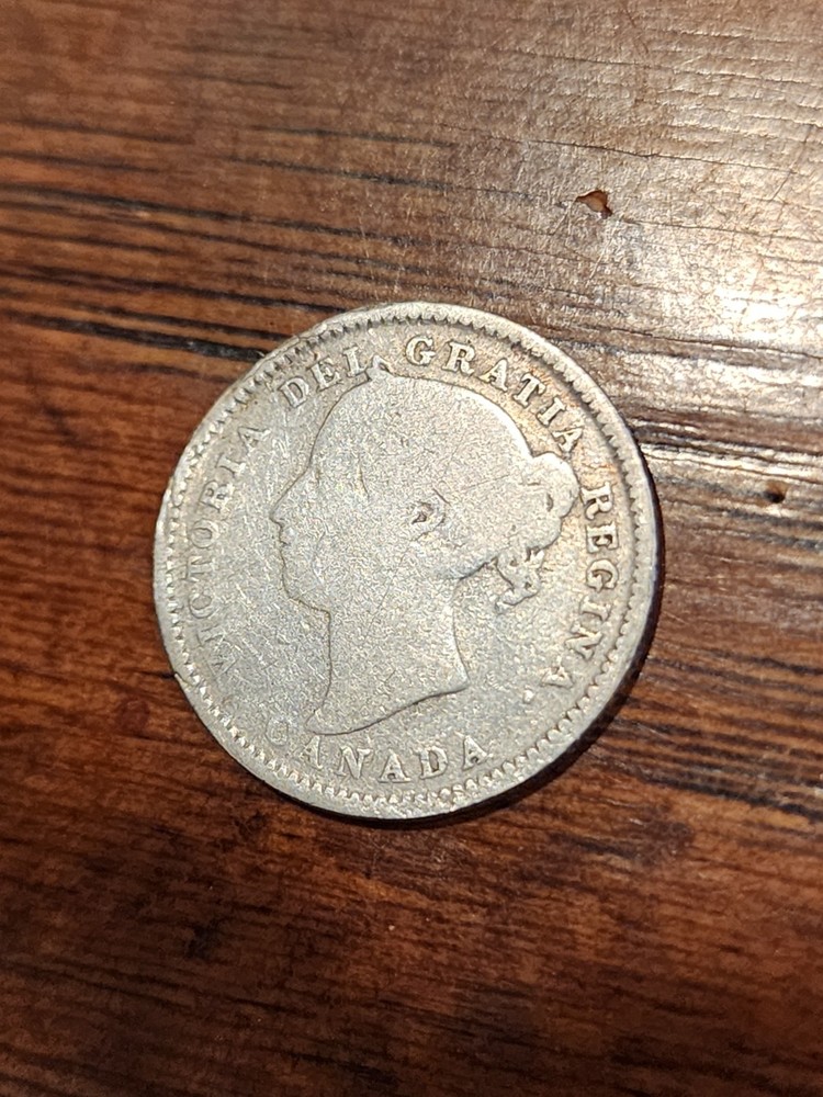 1888 Canada 10 Cents Silver Coin