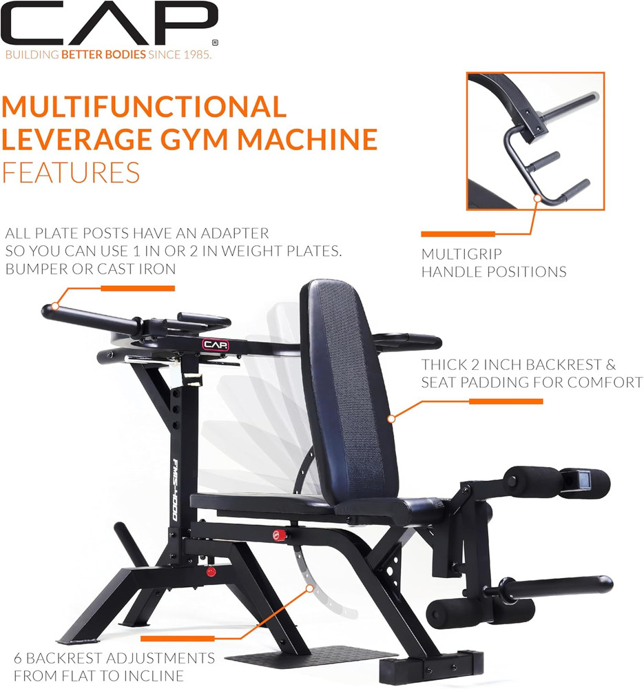 Multifunctional Leverage Gym Machine for Full-Body Strength Training
