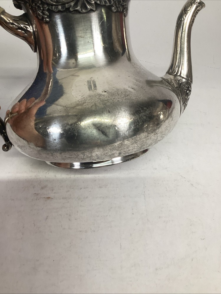Antique Ornate Silver Plated Teapot