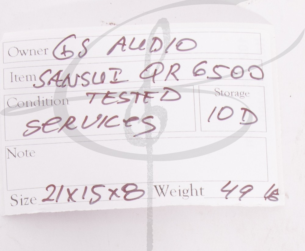 Sansui QR-6500 AM-FM Stereo Quad Receiver Tested & Working NICE