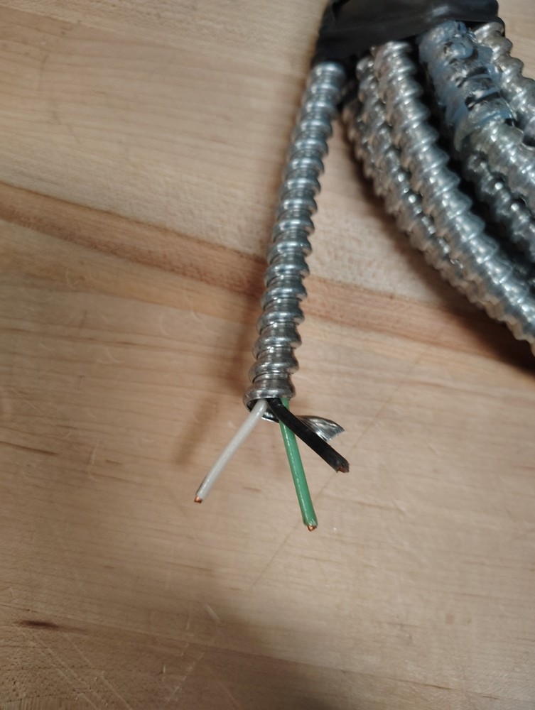 12/2 MC Solid Copper Wire Armored Cable 38 ft Electrical