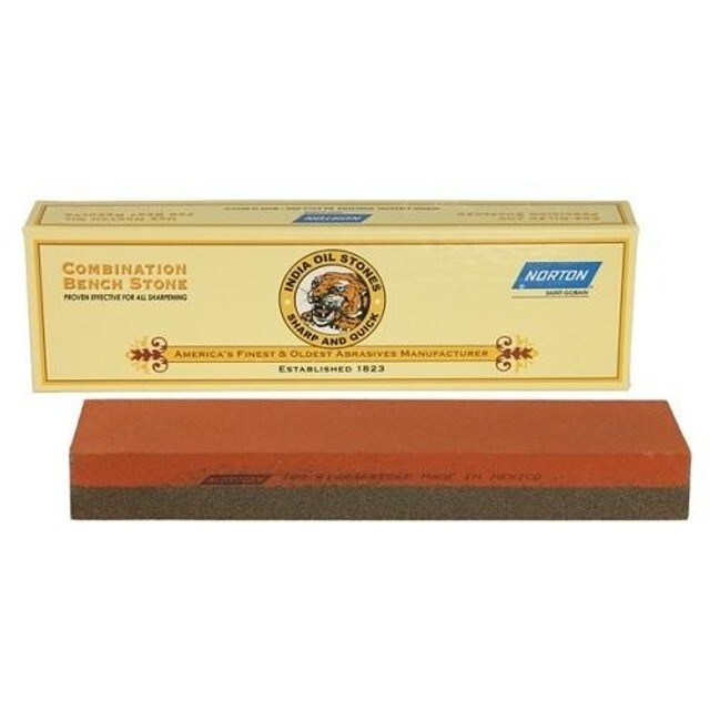 Norton Combination 8-inch India Bench Stone