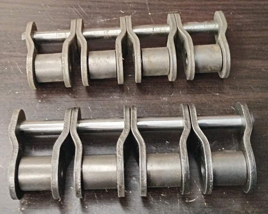 2x #80-4 Offset Link Roller Chain Half Link