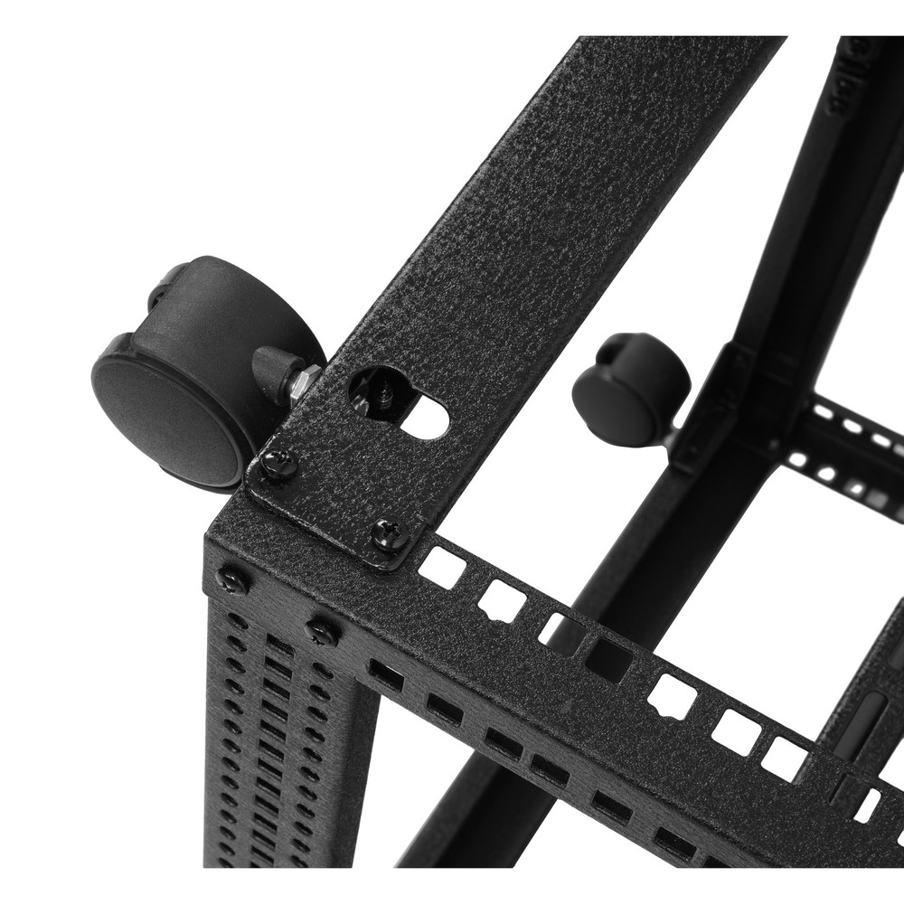 12U 4 Post Open Frame Server Rack Network 23"-40" Adjustable w/ Casters Shelves