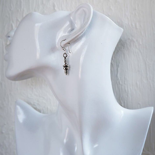 Give Me a Wing Plug Hook Earring (Single, Silver 925)