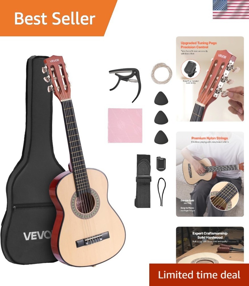 30-inch Beginner Acoustic Guitar Package - Starter Bundle Kit & Accessories