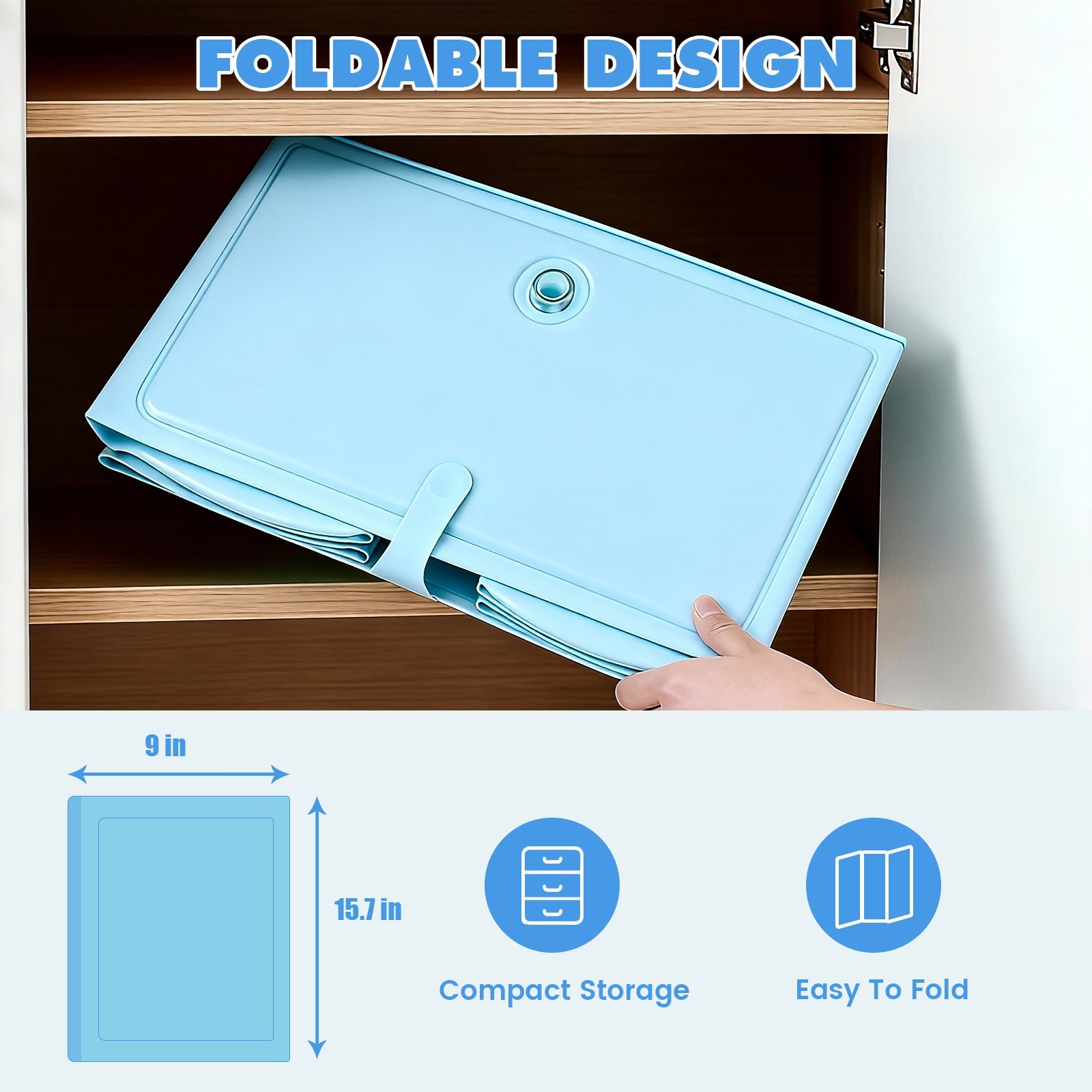 Baby Bathtub Portable Toddler Bathtub Foldable Bath Tub for Travel & Small Space