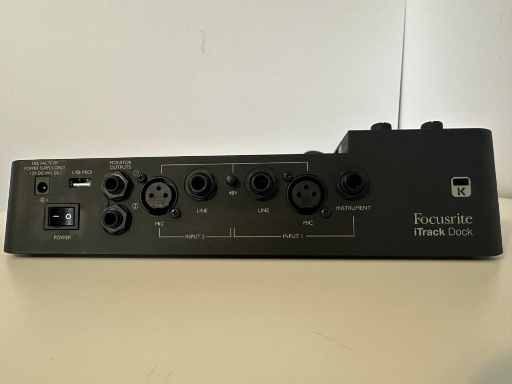 Focusrite iTrack Dock Portable Music Recording Studio Audio Interface For iPad!