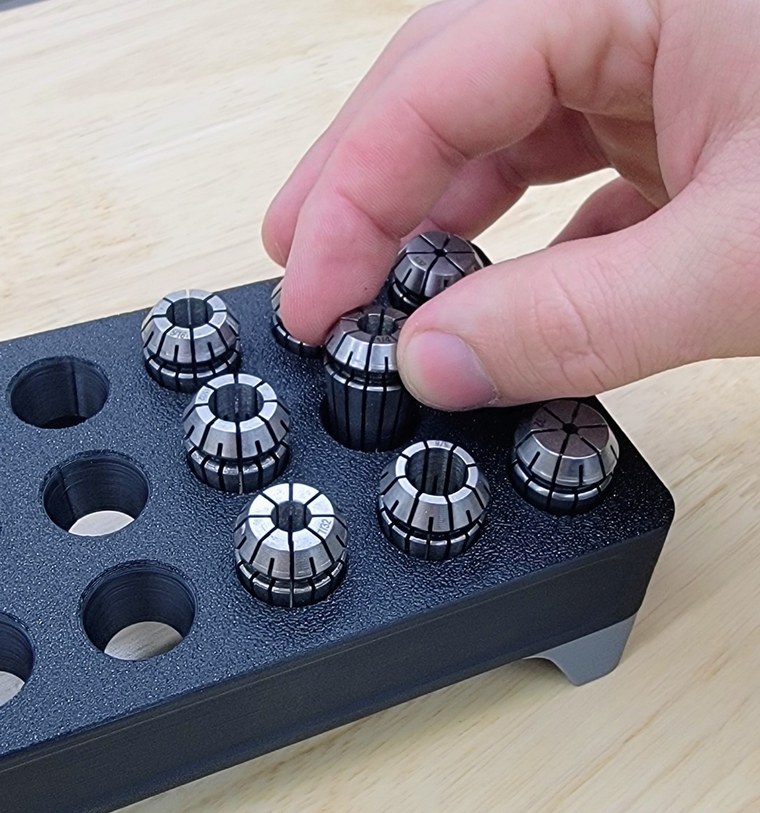 ER16 ER20 ER25 ER32 Collet Organizer Tray CNC Machine Shop Storage Holder