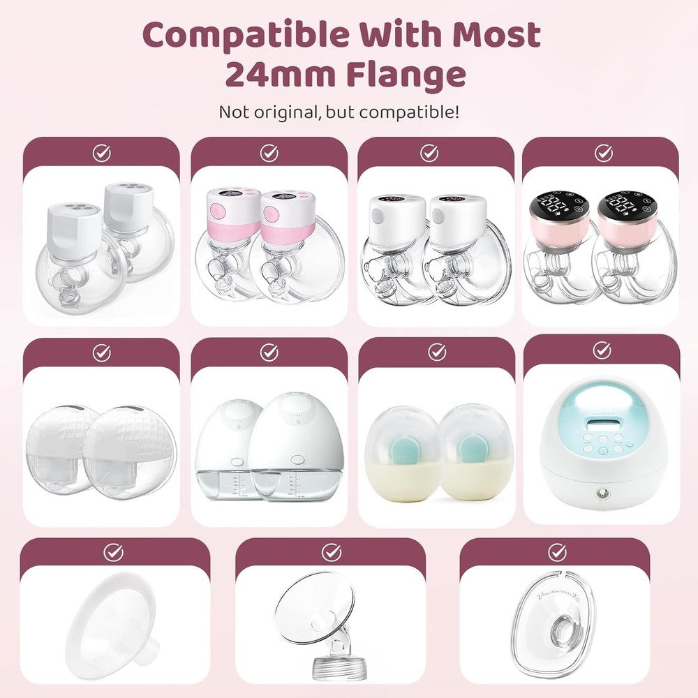 Breastfeeding Essentials: 10PCS Silicone Flange Inserts for Comfortable Pumping