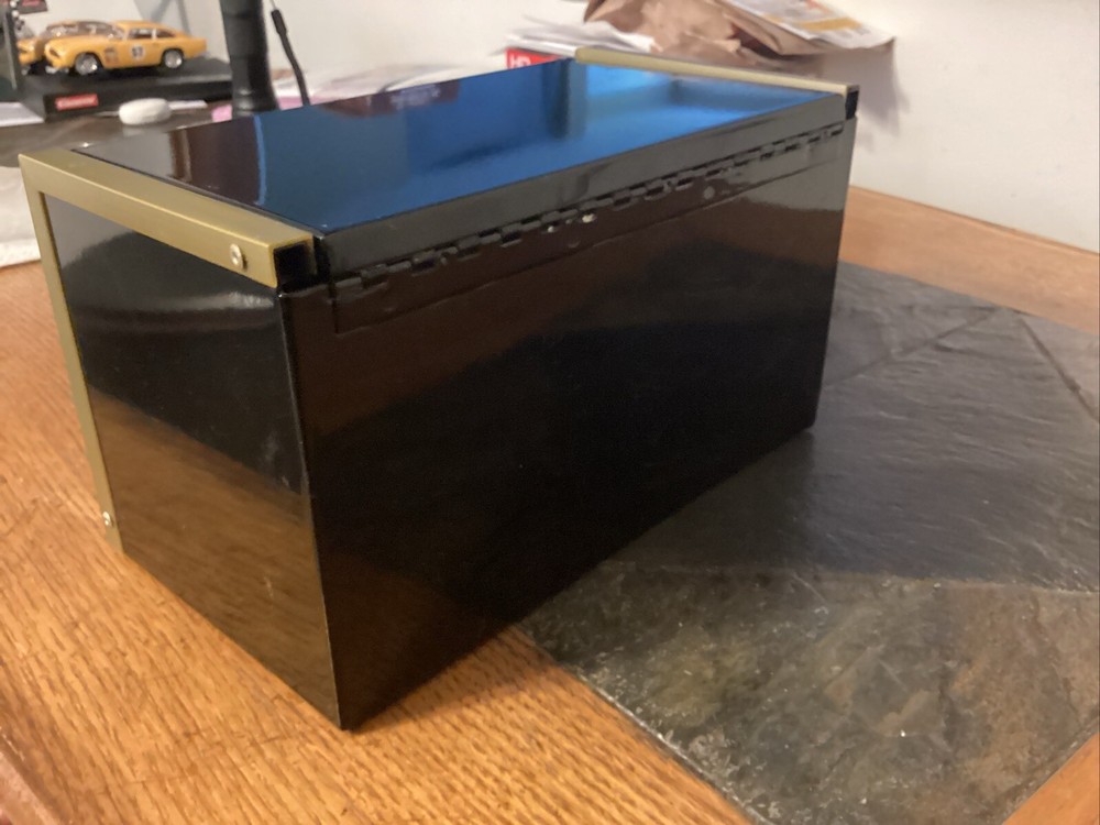 Snap On Tools 1998 Master Tech 3 Drawer Mini Micro Tool Box Back with Gold Trim